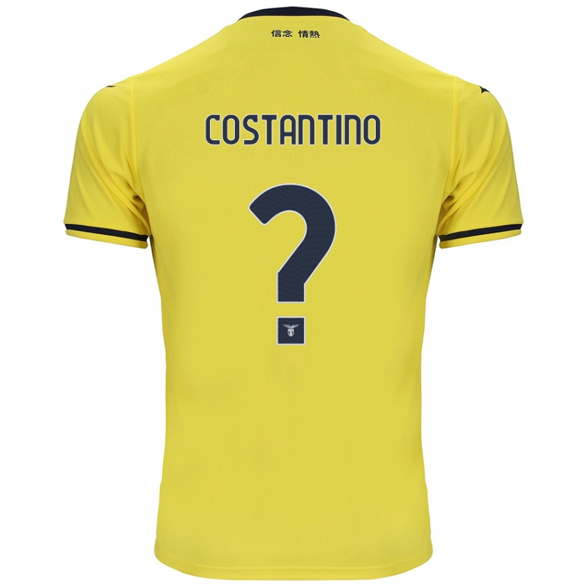 גברים Davide Costantino #0 צָהוֹב הרחק ג'רזי 2024/25 חולצה קצרה