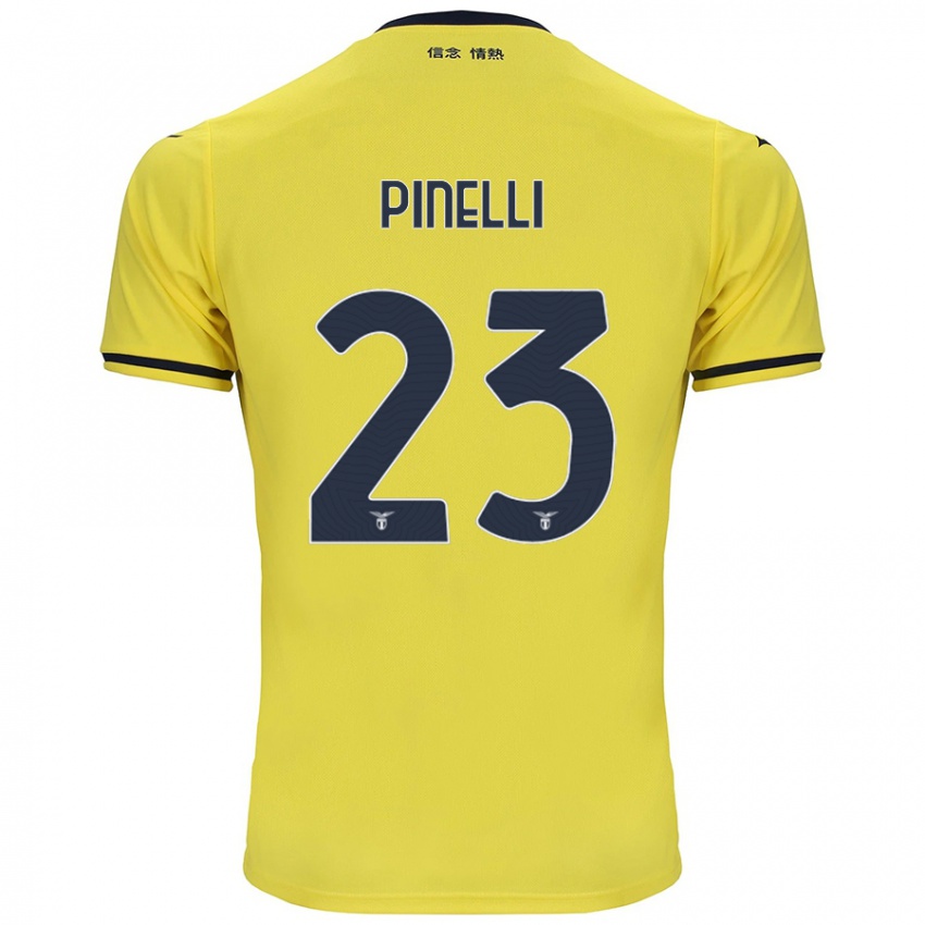 גברים Pietro Pinelli #23 צָהוֹב הרחק ג'רזי 2024/25 חולצה קצרה