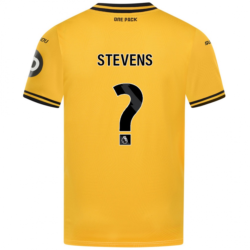 נשים Mason Stevens #0 צָהוֹב ג'רזי ביתית 2024/25 חולצה קצרה