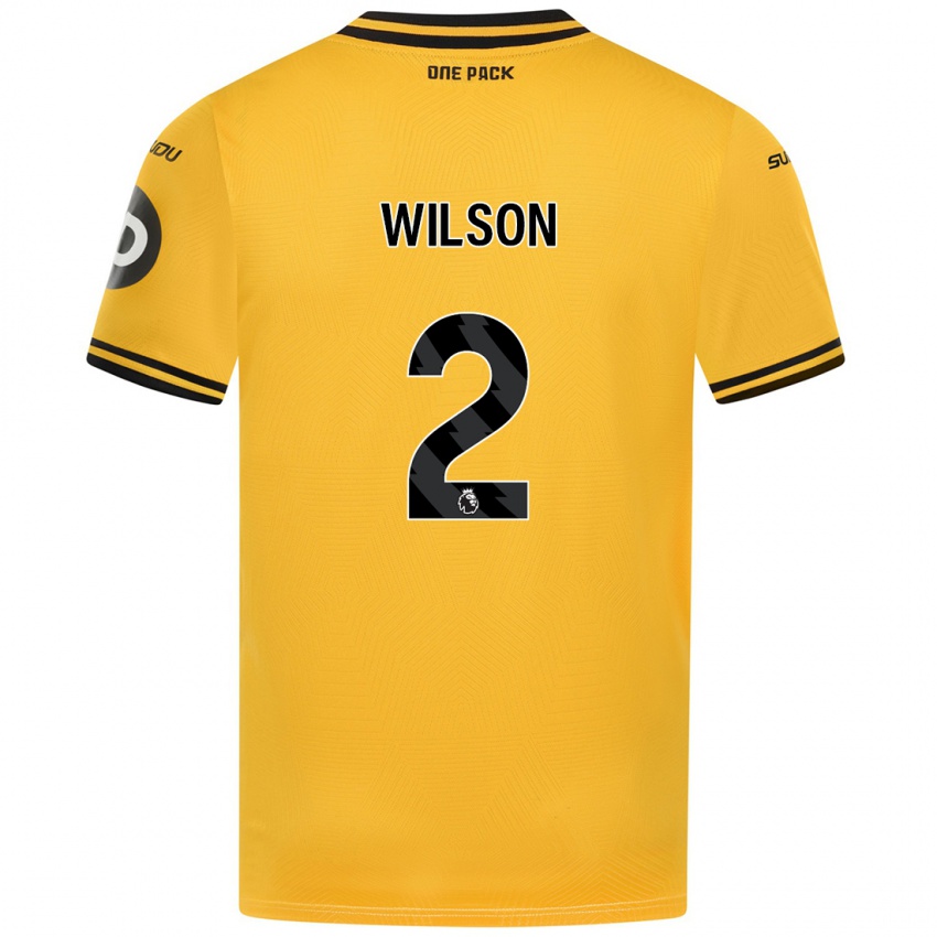 נשים Ellie Wilson #2 צָהוֹב ג'רזי ביתית 2024/25 חולצה קצרה