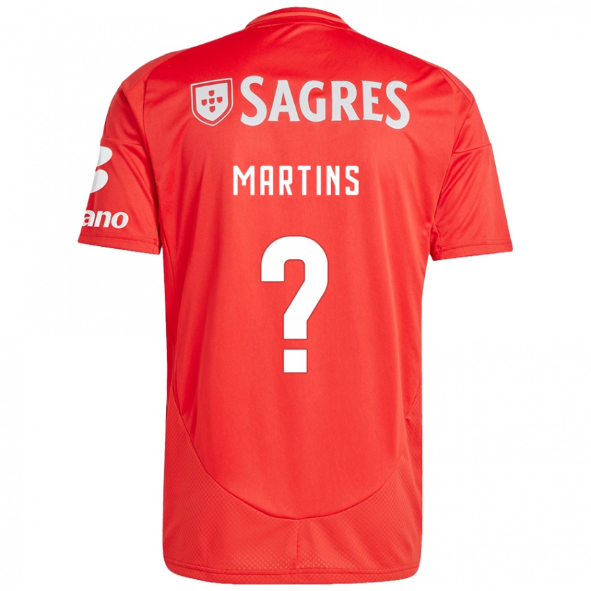 נשים Leandro Martins #0 אדום לבן ג'רזי ביתית 2024/25 חולצה קצרה