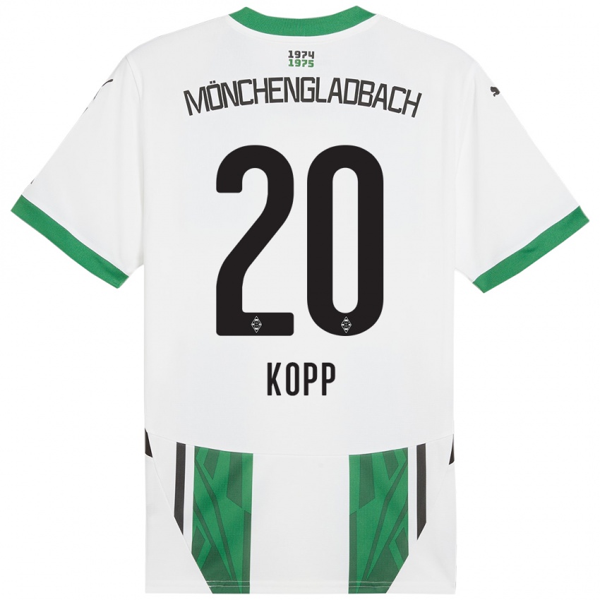 נשים Leonie Köpp #20 ירוק לבן ג'רזי ביתית 2024/25 חולצה קצרה
