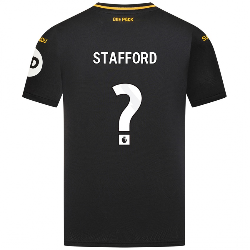 נשים Ollie Stafford #0 שָׁחוֹר הרחק ג'רזי 2024/25 חולצה קצרה