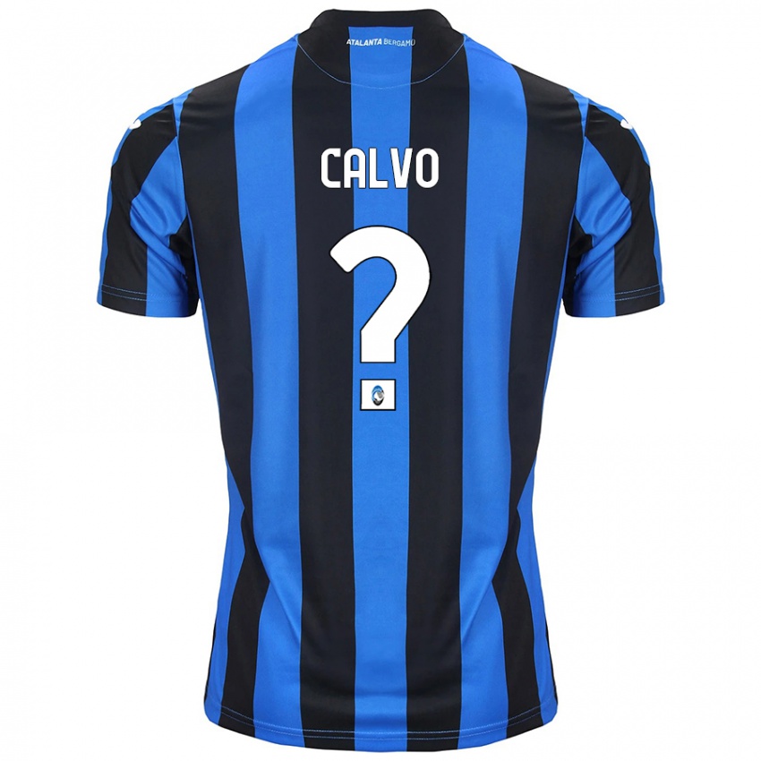 ילדים Filippo Calvo #0 כחול שחור ג'רזי ביתית 2024/25 חולצה קצרה