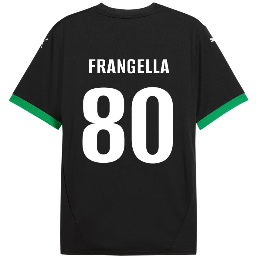 ילדים Christian Frangella #80 שחור ירוק כהה ג'רזי ביתית 2024/25 חולצה קצרה