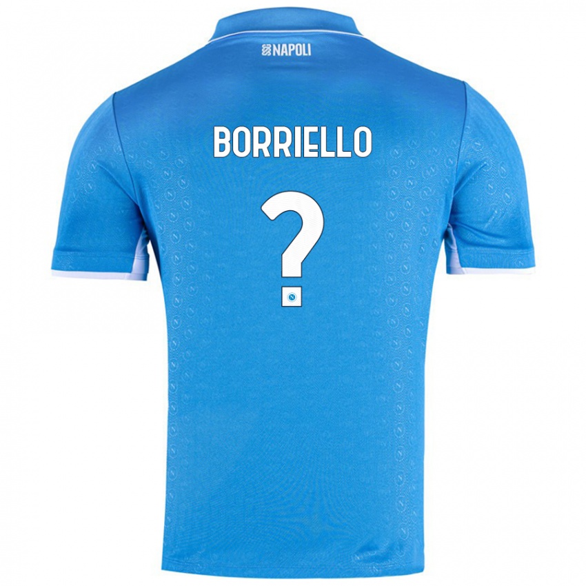 ילדים Salvatore Borriello #0 שמיים כחולים ג'רזי ביתית 2024/25 חולצה קצרה