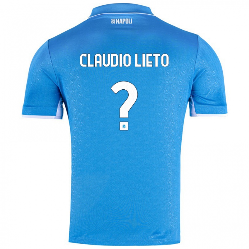 ילדים Claudio Lieto #0 שמיים כחולים ג'רזי ביתית 2024/25 חולצה קצרה