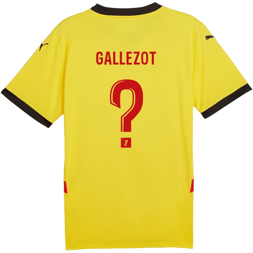 ילדים Tim Gallezot #0 צהוב אדום ג'רזי ביתית 2024/25 חולצה קצרה