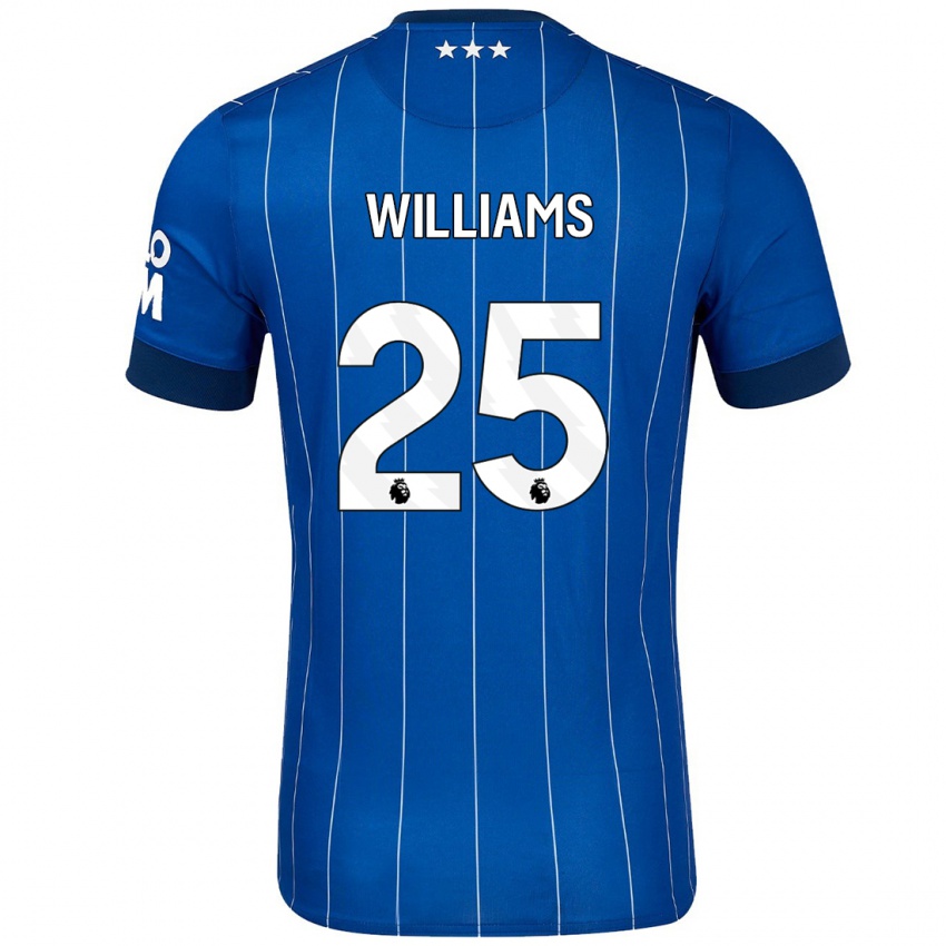 ילדים Erin Williams #25 כָּחוֹל כֵּהֶה ג'רזי ביתית 2024/25 חולצה קצרה