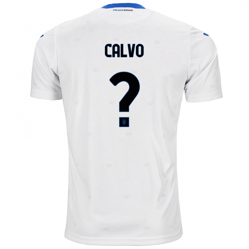 ילדים Filippo Calvo #0 לָבָן הרחק ג'רזי 2024/25 חולצה קצרה