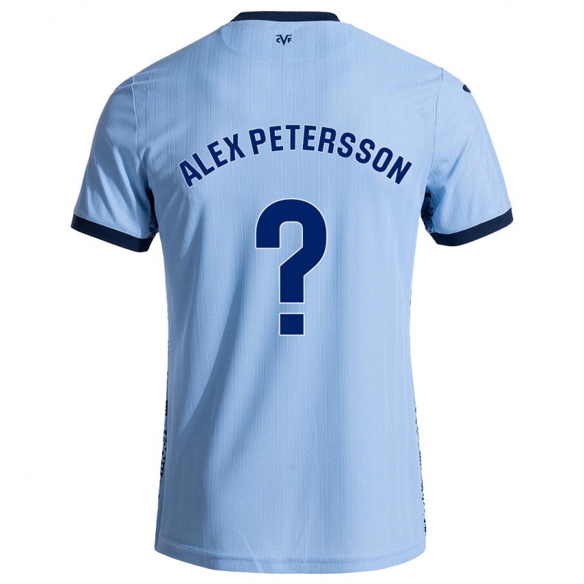 ילדים Max Alex Petersson #0 שמיים כחולים הרחק ג'רזי 2024/25 חולצה קצרה