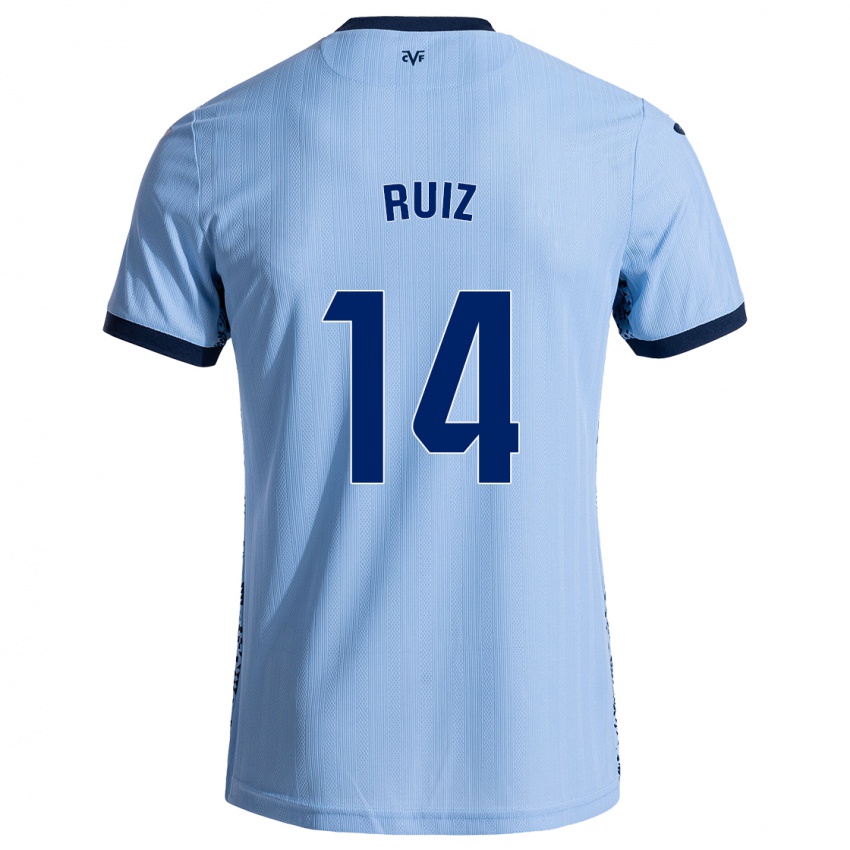 ילדים Adri Ruiz #14 שמיים כחולים הרחק ג'רזי 2024/25 חולצה קצרה