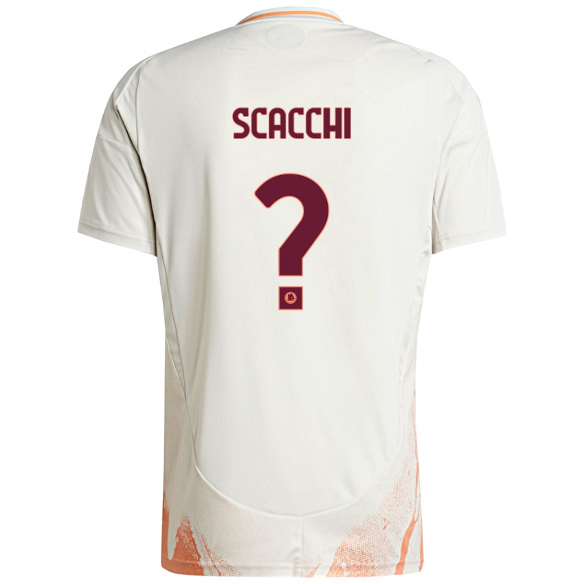 ילדים Manuel Scacchi #0 קרם לבן כתום הרחק ג'רזי 2024/25 חולצה קצרה