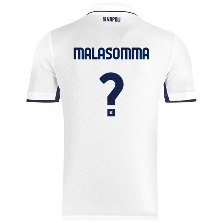 ילדים Matteo Malasomma #0 כחול רויאל לבן הרחק ג'רזי 2024/25 חולצה קצרה