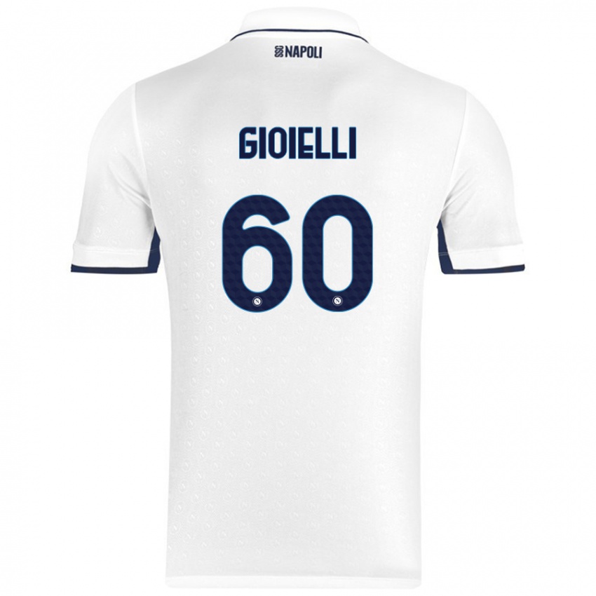 ילדים Francesco Gioielli #60 כחול רויאל לבן הרחק ג'רזי 2024/25 חולצה קצרה