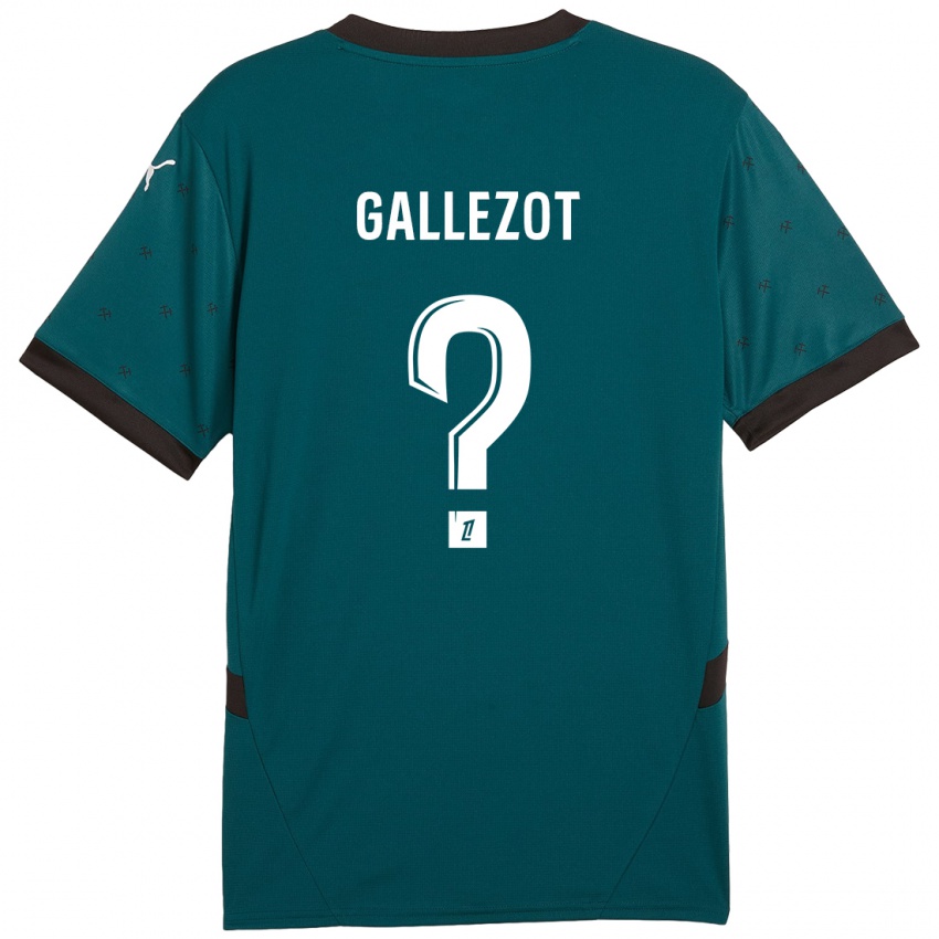 ילדים Tim Gallezot #0 ירוק כהה הרחק ג'רזי 2024/25 חולצה קצרה