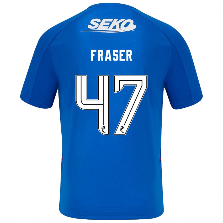 גברים Robbie Fraser #47 כחול כהה ג'רזי ביתית 2024/25 חולצה קצרה