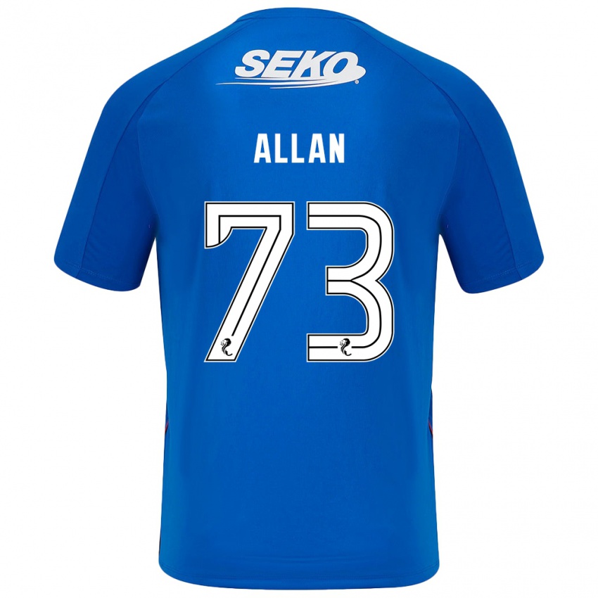 גברים Connor Allan #73 כחול כהה ג'רזי ביתית 2024/25 חולצה קצרה