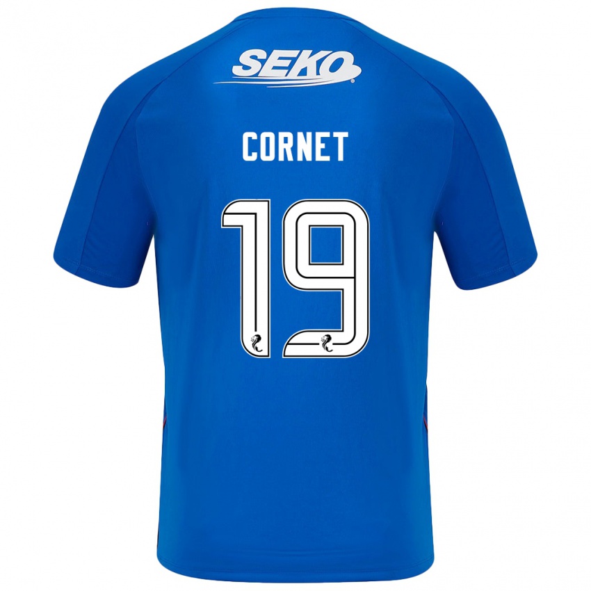 גברים Chelsea Cornet #19 כחול כהה ג'רזי ביתית 2024/25 חולצה קצרה