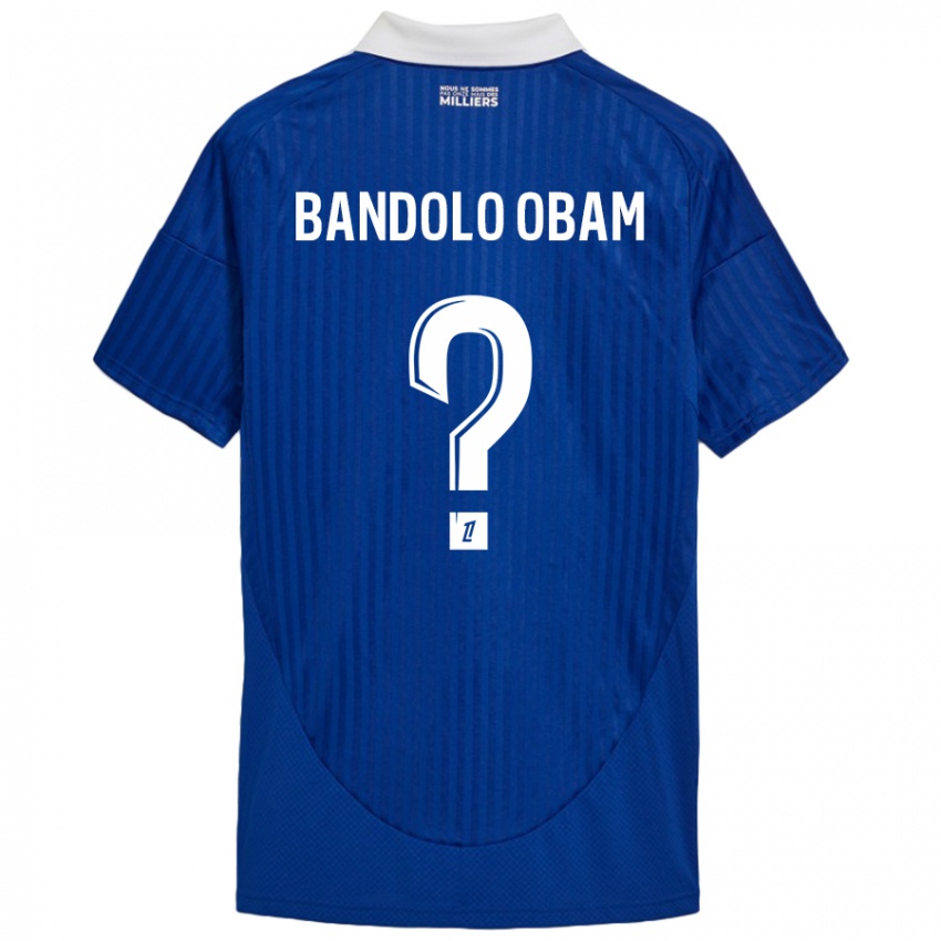 גברים Randy Bandolo Obam #0 כחול לבן ג'רזי ביתית 2024/25 חולצה קצרה