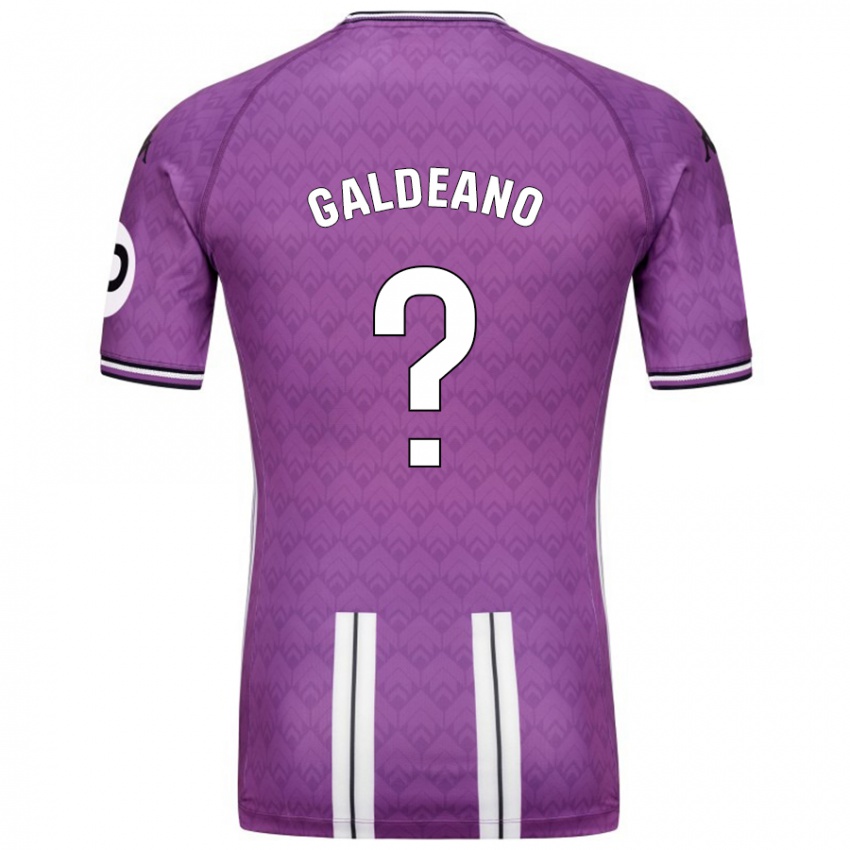 גברים Alejandro Galdeano #0 סגול לבן ג'רזי ביתית 2024/25 חולצה קצרה