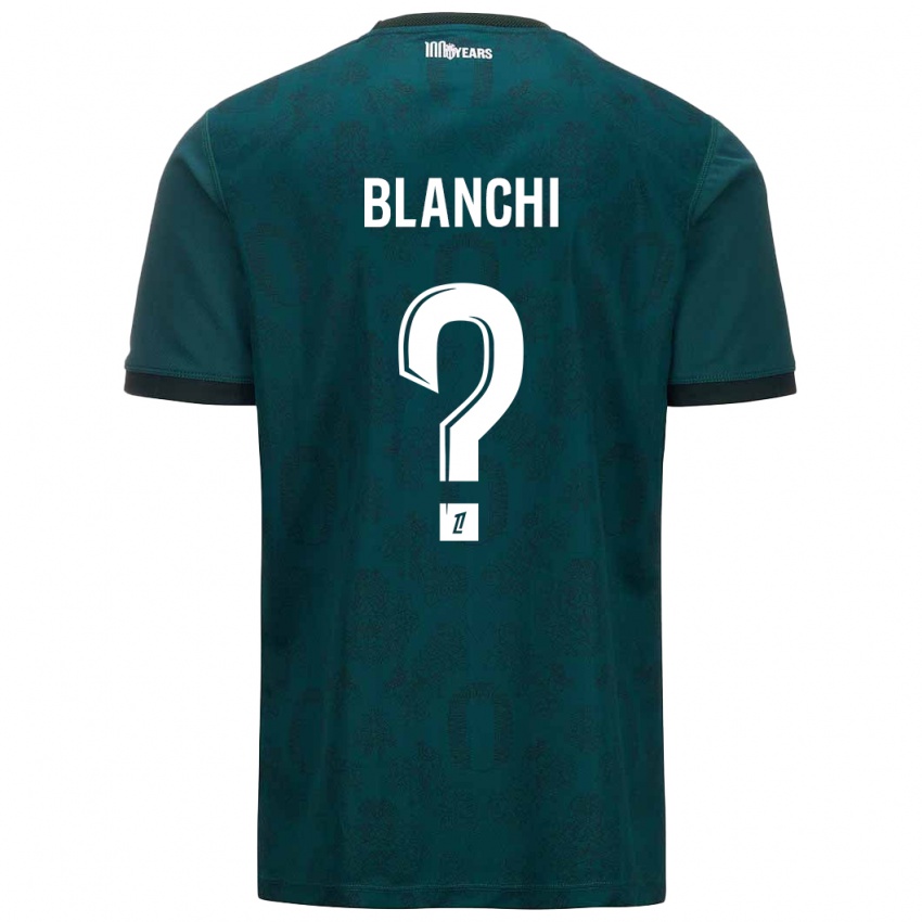 גברים Florian Blanchi #0 ירוק כהה הרחק ג'רזי 2024/25 חולצה קצרה