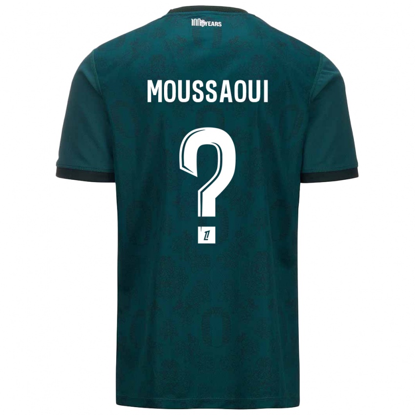 גברים Wassim Moussaoui #0 ירוק כהה הרחק ג'רזי 2024/25 חולצה קצרה