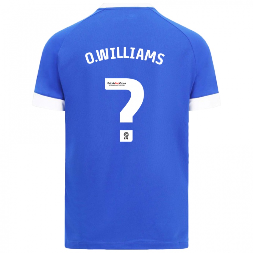 ילדים Oliver Williams #0 כחול שמיים ג'רזי ביתית 2024/25 חולצה קצרה