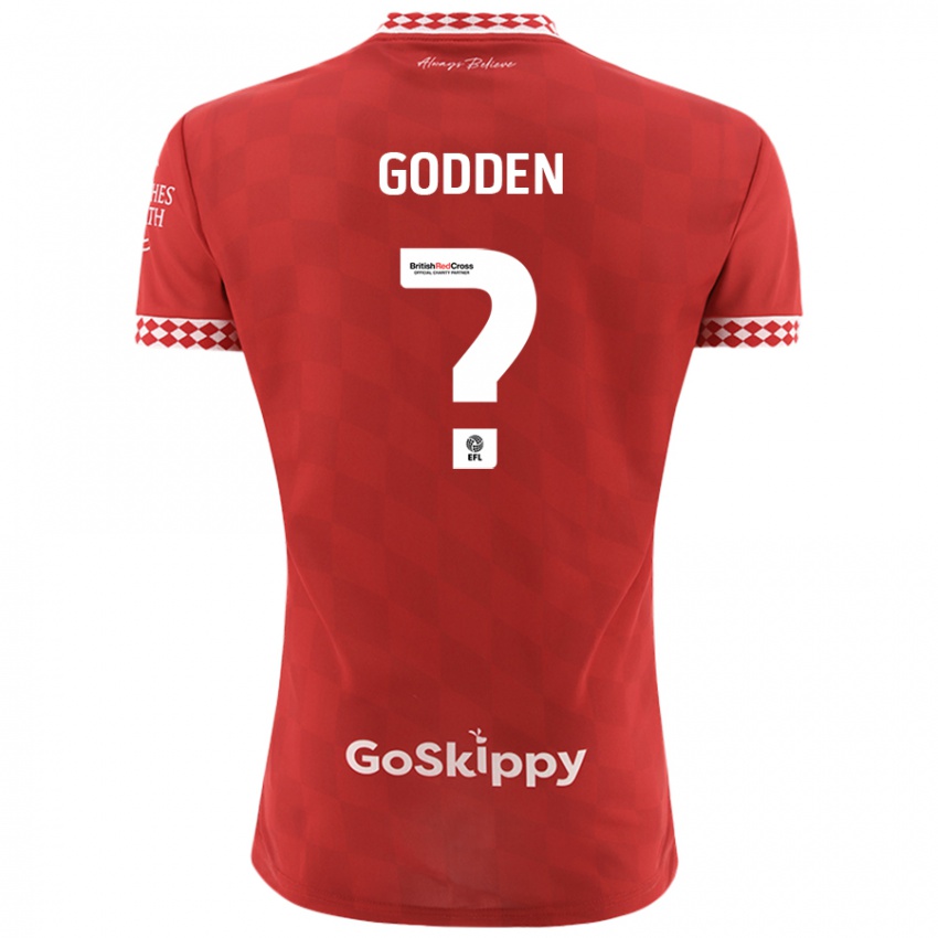 ילדים Freddie Godden #0 אָדוֹם ג'רזי ביתית 2024/25 חולצה קצרה