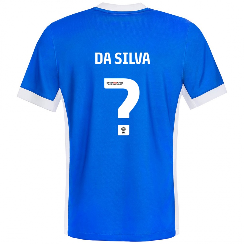 ילדים Alezandro Da Silva #0 כחול לבן ג'רזי ביתית 2024/25 חולצה קצרה