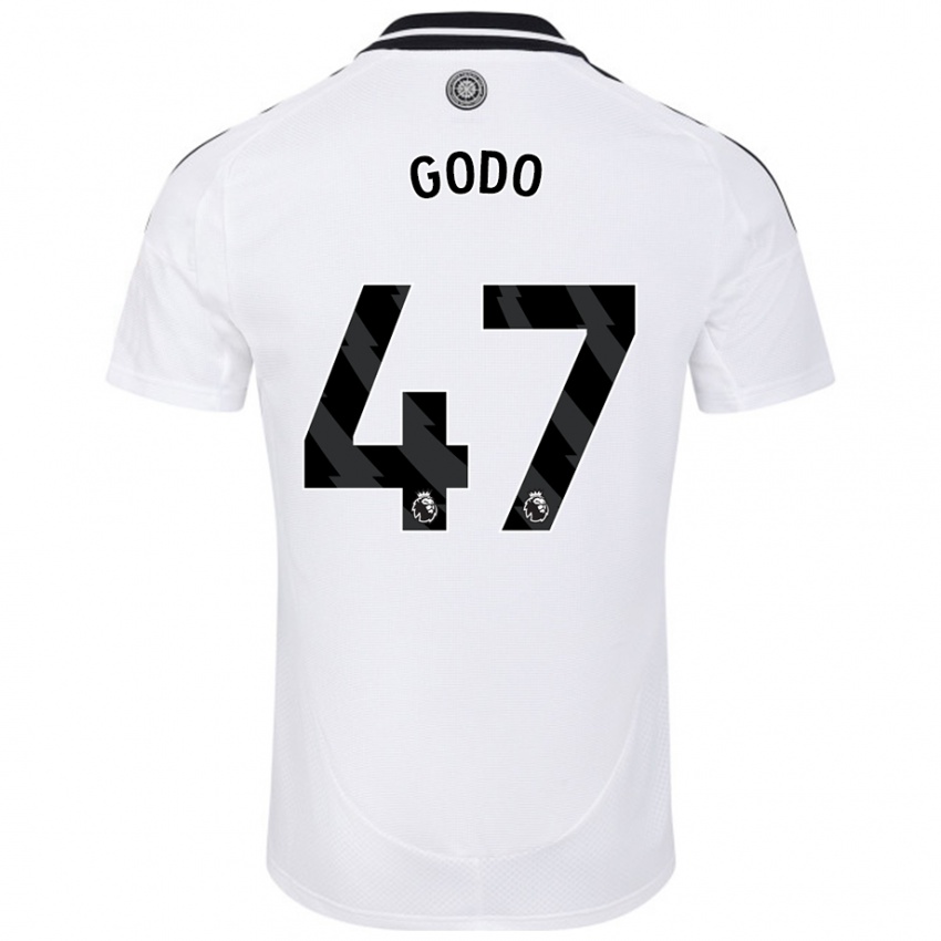 ילדים Martial Godo #47 לָבָן ג'רזי ביתית 2024/25 חולצה קצרה