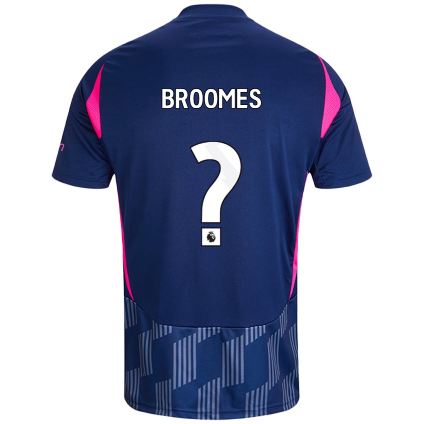 ילדים Ethan Broomes #0 כחול רויאל ורוד הרחק ג'רזי 2024/25 חולצה קצרה