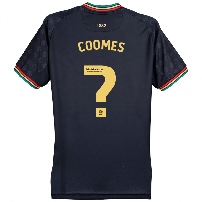 ילדים Jake Coomes #0 כחול כהה כהה הרחק ג'רזי 2024/25 חולצה קצרה