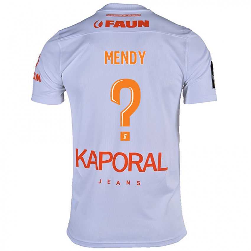 ילדים Kélyan Mendy #0 לָבָן הרחק ג'רזי 2024/25 חולצה קצרה