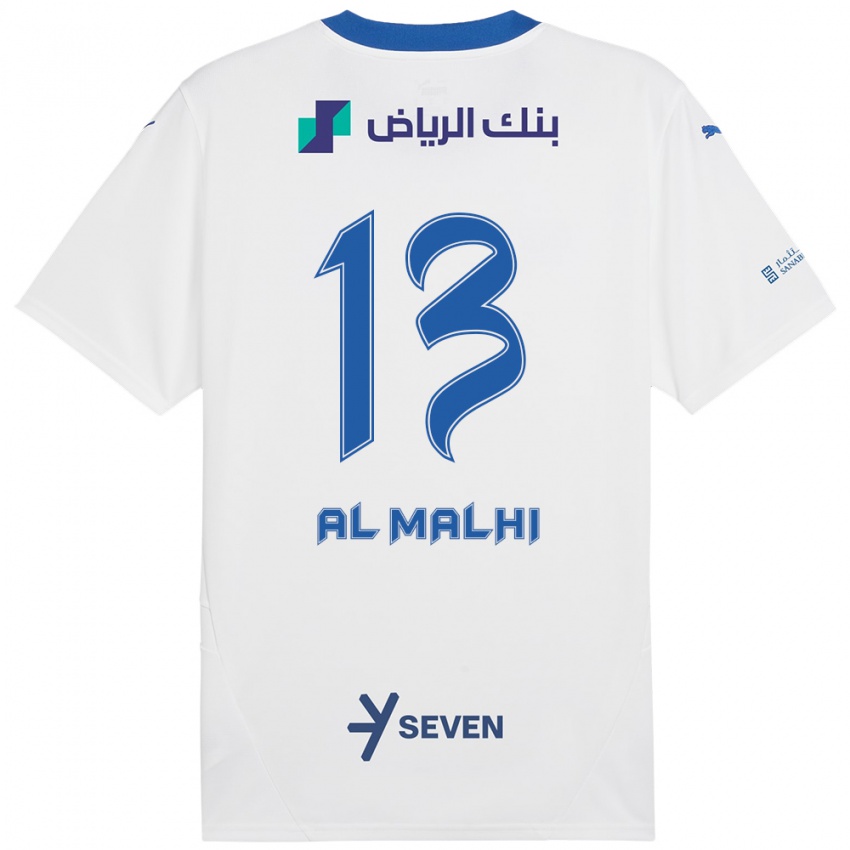 ילדים Al Muhra Al-Malhi #13 כחול לבן הרחק ג'רזי 2024/25 חולצה קצרה