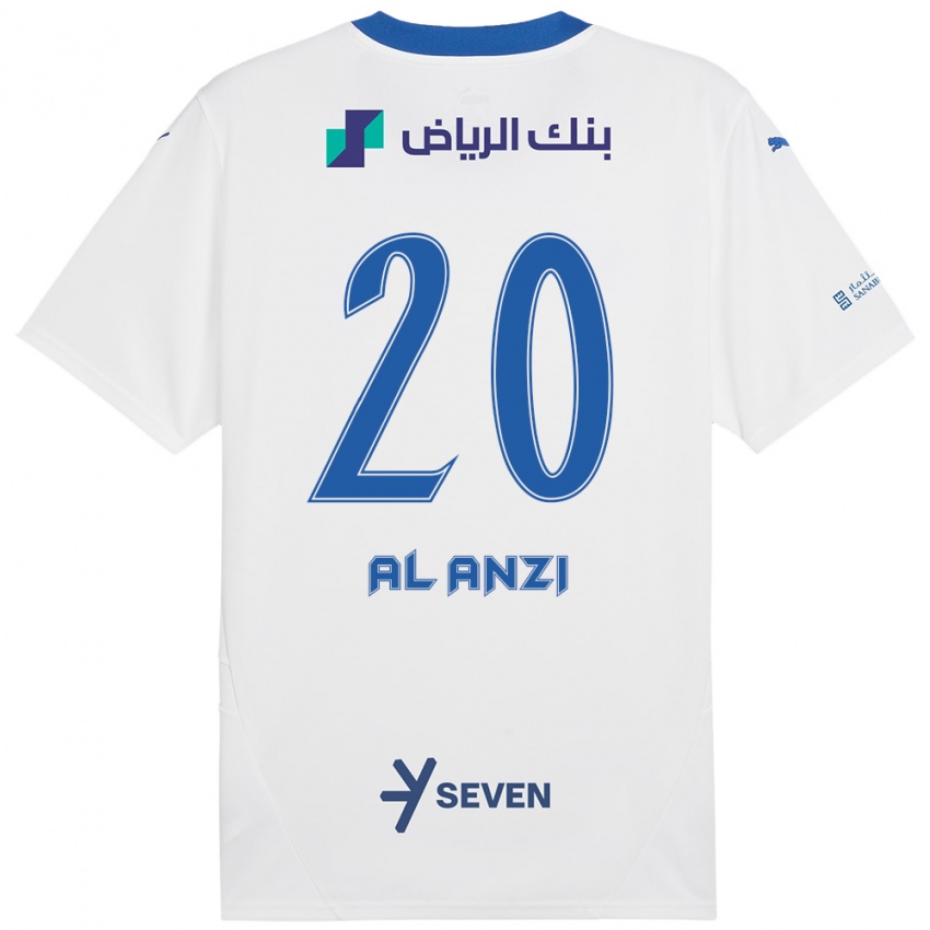 ילדים Areej Al-Anzi #20 כחול לבן הרחק ג'רזי 2024/25 חולצה קצרה