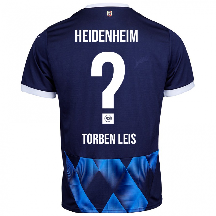 ילדים Torben Leis #0 כחול כהה כהה הרחק ג'רזי 2024/25 חולצה קצרה