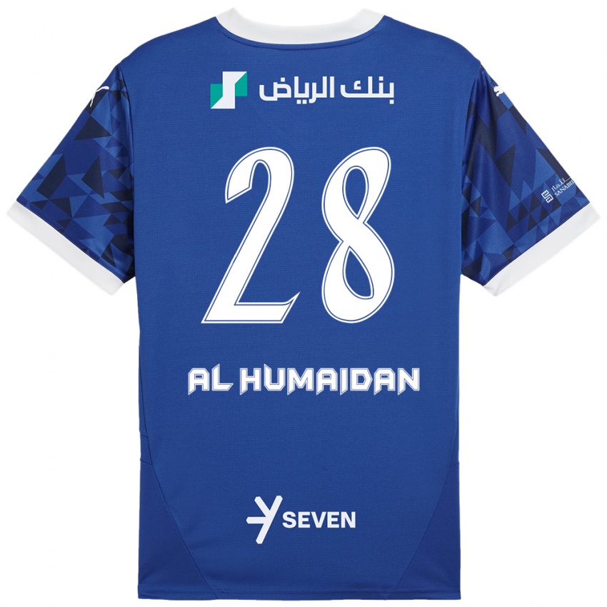 גברים Fay Al-Humaidan #28 כחול כהה לבן ג'רזי ביתית 2024/25 חולצה קצרה