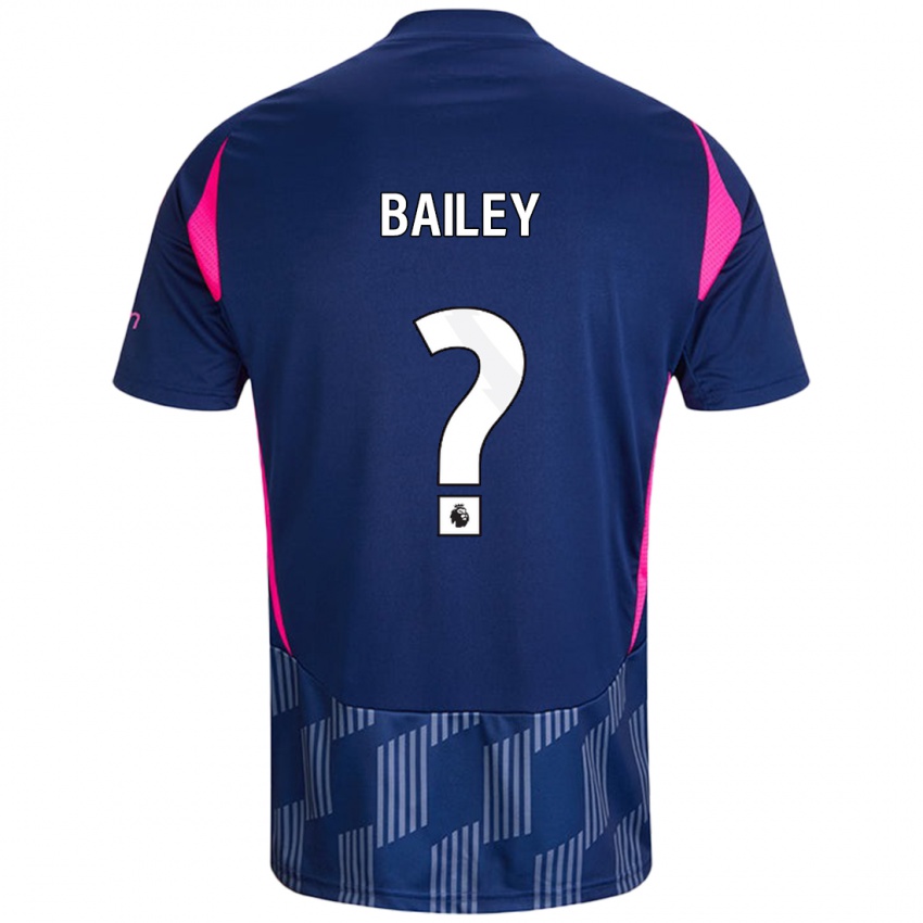 גברים Joe Bailey #0 כחול רויאל ורוד הרחק ג'רזי 2024/25 חולצה קצרה