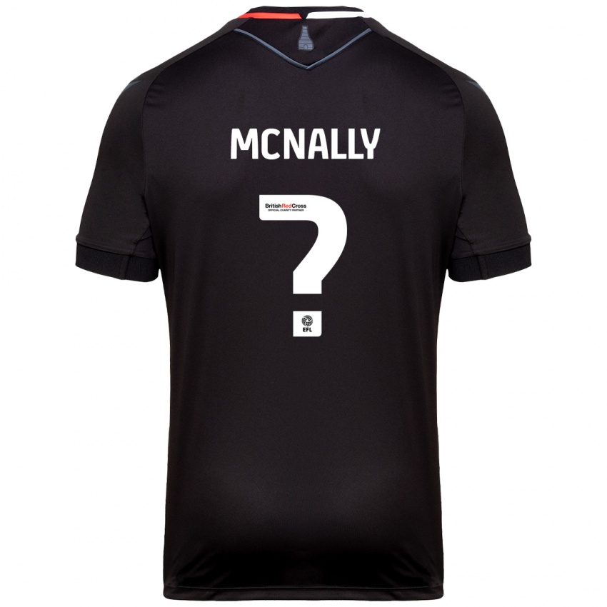 גברים Tommy Mcnally #0 שָׁחוֹר הרחק ג'רזי 2024/25 חולצה קצרה