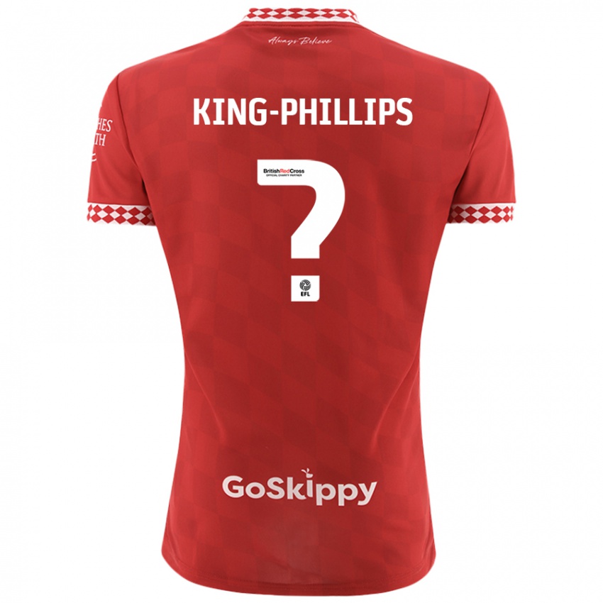 נשים Zac King-Phillips #0 אָדוֹם ג'רזי ביתית 2024/25 חולצה קצרה