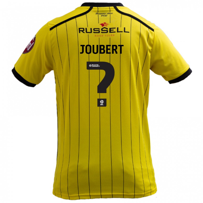 ילדים Lucas Joubert #0 צָהוֹב ג'רזי ביתית 2024/25 חולצה קצרה