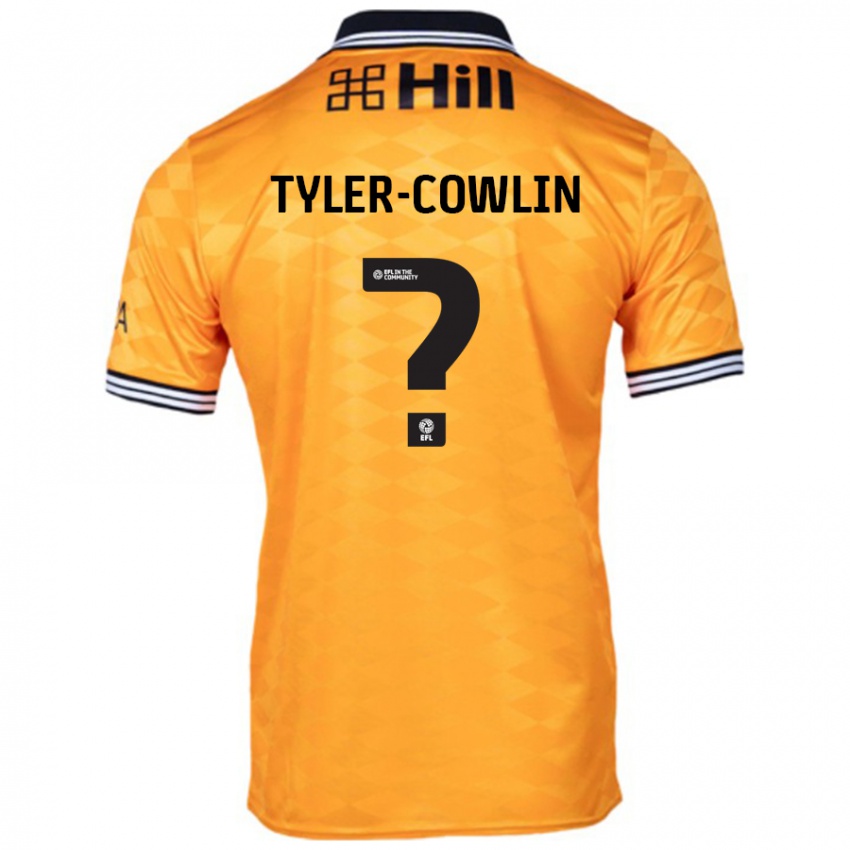 ילדים Danny Tyler-Cowlin #0 כָּתוֹם ג'רזי ביתית 2024/25 חולצה קצרה