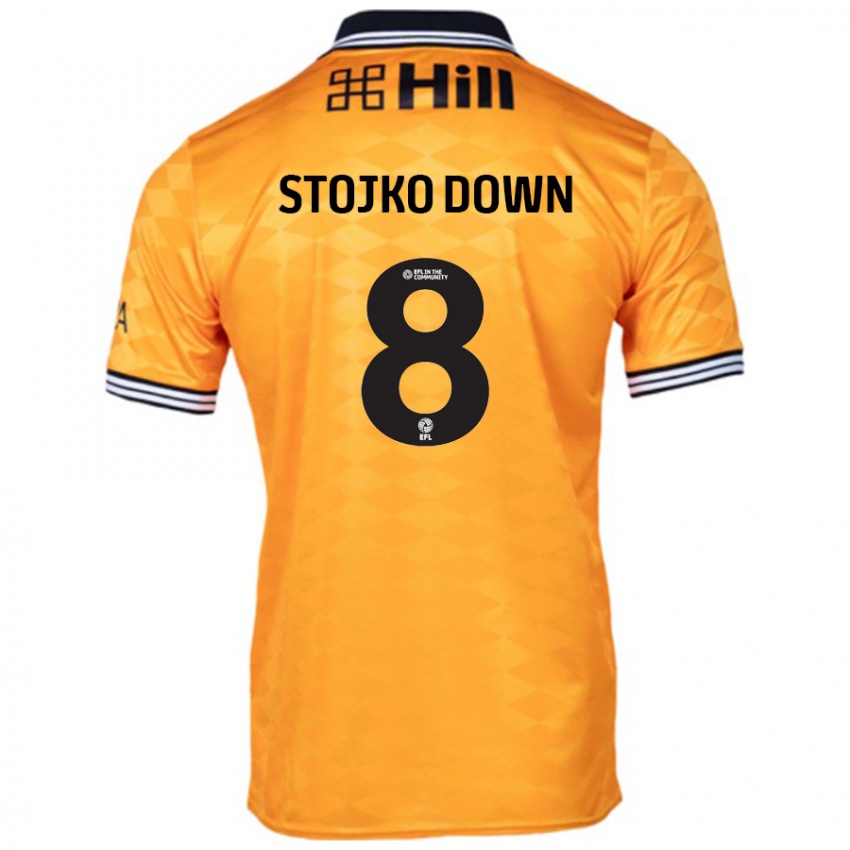 ילדים Alysha Stojko-Down #8 כָּתוֹם ג'רזי ביתית 2024/25 חולצה קצרה