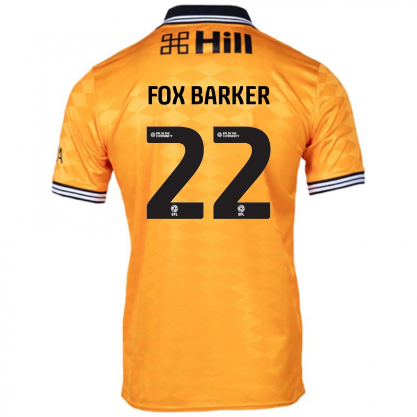 ילדים Mistie Fox-Barker #22 כָּתוֹם ג'רזי ביתית 2024/25 חולצה קצרה