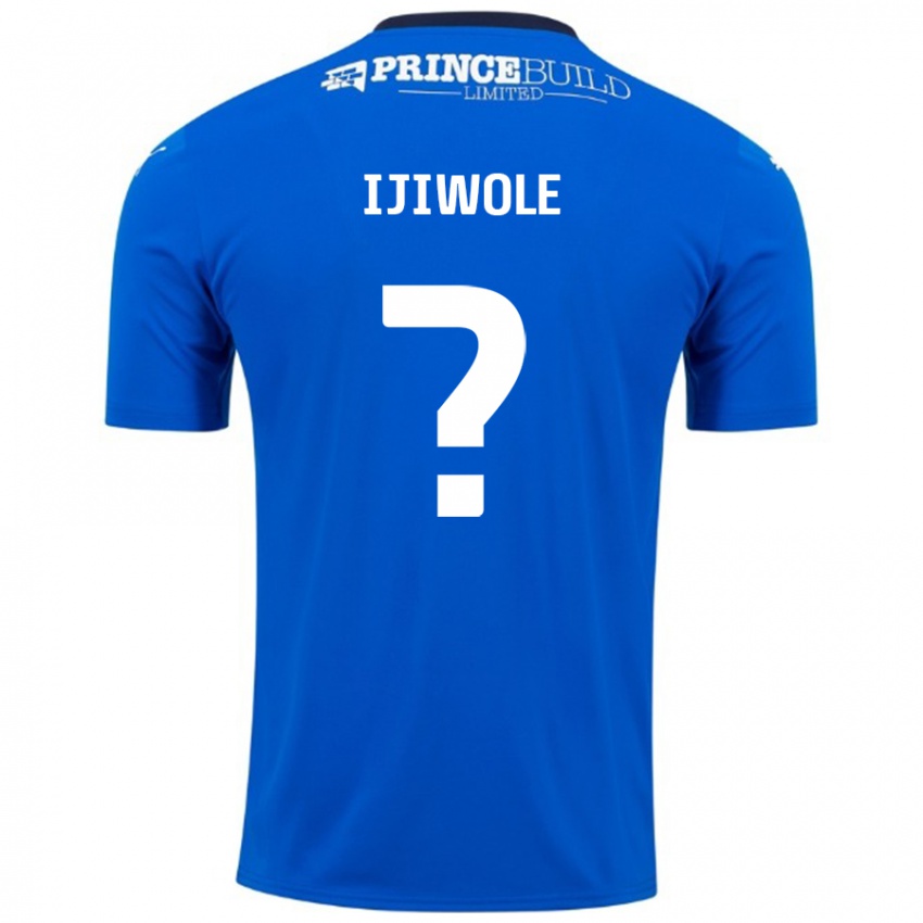 ילדים Andrew Ijiwole #0 כחול לבן ג'רזי ביתית 2024/25 חולצה קצרה