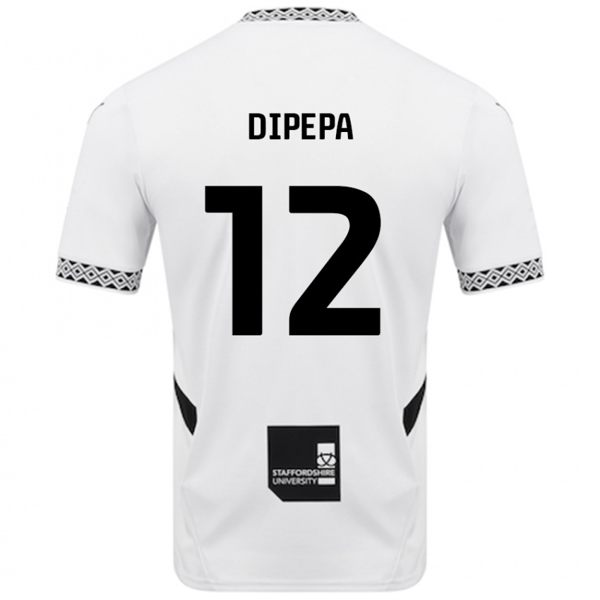 ילדים Baylee Dipepa #12 לָבָן ג'רזי ביתית 2024/25 חולצה קצרה