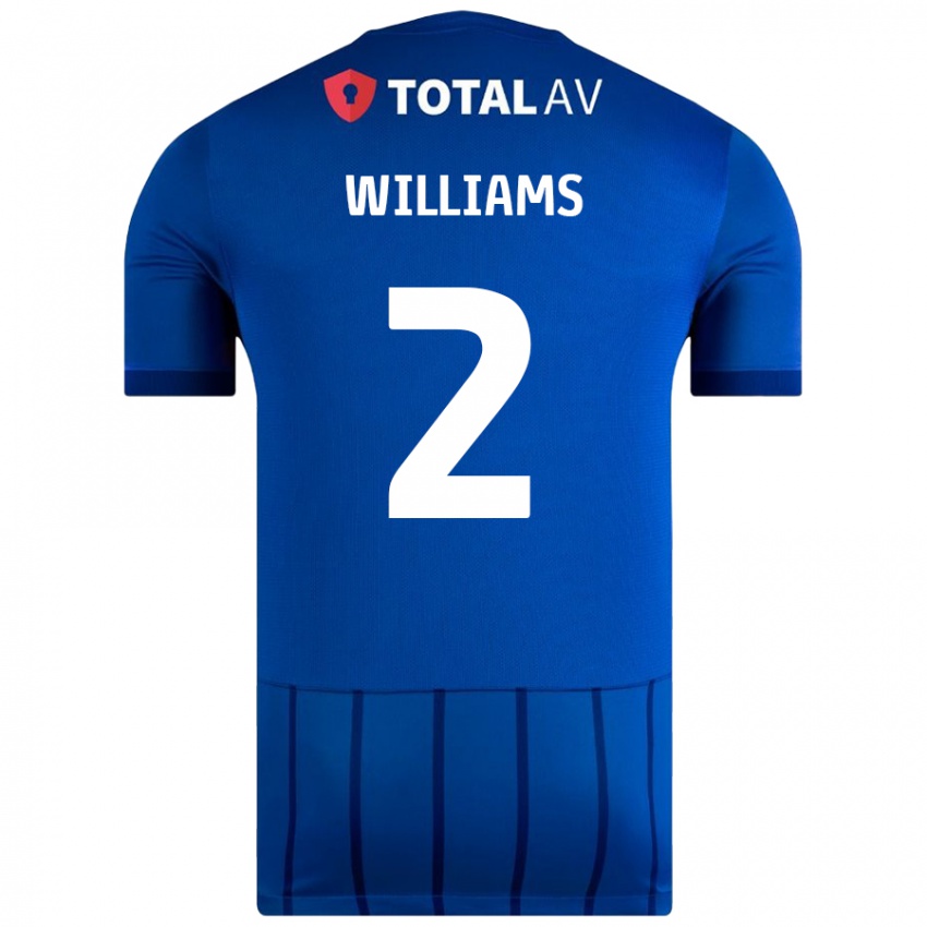 ילדים Jordan Williams #2 כְּחוֹל ג'רזי ביתית 2024/25 חולצה קצרה