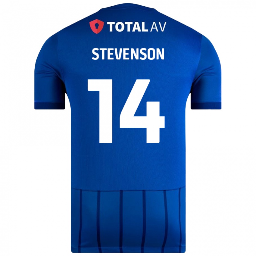 ילדים Ben Stevenson #14 כְּחוֹל ג'רזי ביתית 2024/25 חולצה קצרה