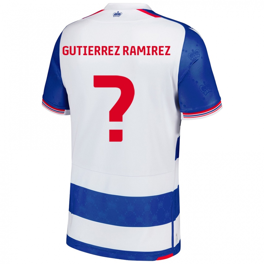 ילדים William Gutierrez Ramirez #0 כחול לבן ג'רזי ביתית 2024/25 חולצה קצרה